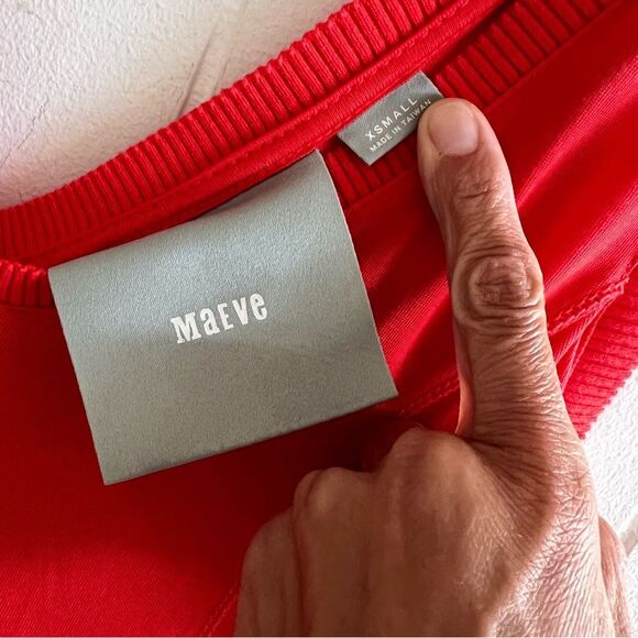 Maeve Anthropologie Abroad Orange Midi Dress Sleeveless - Picture 5 of 13